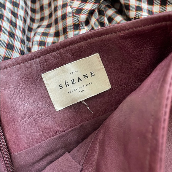 Sézane leather Nelli skirt - Picture 4 of 6